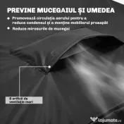 Outsunny Huse pentru Mobilier de Grădină 4 Piese, Impermeabile, Negru 