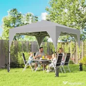 Outsunny Pavilion 3x3m Pliabil, Montaj Ușor cu Buton, UPF 50+ Protecție | Aosom Romania 