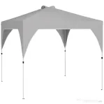 Outsunny Pavilion 3x3m Pliabil, Montaj Ușor cu Buton, UPF 50+ Protecție