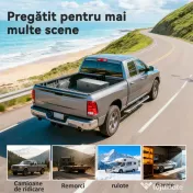 HOMCOM Cutie de Scule din Aluminiu cu Lacăt și 2 Chei, Mânere Laterale, Cutie de Depozitare 43L Rezistentă, Ideală pentru Camioane, Autorulote, Remorci, 76.2x33x24.4cm, Argintiu | Aosom Romania