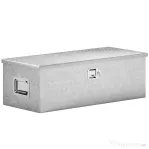 HOMCOM Cutie pentru Scule de 43L din Aluminiu cu Încuietoare, 2 Chei și Mâner Lateral, 76,2x33x24,4 cm, Argintiu