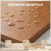 HOMCOM Ușă Culisantă de Interior 75x210 cm, Șină Silențioasă din Aliaj de Aluminiu, Kit Accesorii, Ghidaj, Ușă de Interior Stil Minimalist, din MDF, Impermeabilă, pentru Bucătărie, Baie, Birou 
