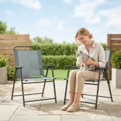 Outsunny scaun pliabil compact pentru terasă | Aosom Romania 
