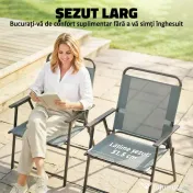 Outsunny scaun pliabil compact pentru terasă | Aosom Romania 