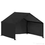 PawHut Cușcă pentru Câini de Exterior din Material Oxford, pentru Câini de Talie Mică, Medie și Mare, Negru