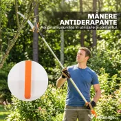 Outsunny Ferăstrău Manual 2-în-1 cu Tijă Telescopică din Aluminiu de 2-3 m, Ferăstrău de Tăiere și Foarfece cu Blocare de Siguranță | Aosom Romania
