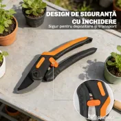 Outsunny Ferăstrău Manual 2-în-1 cu Tijă Telescopică din Aluminiu de 2-3 m, Ferăstrău de Tăiere și Foarfece cu Blocare de Siguranță | Aosom Romania