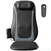 HOMCOM Scaun de Masaj cu Încălzire, Shiatsu și Frământare pentru Spate, Vibrație pentru Șolduri și Coapse, Negru | Aosom Romania 