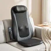 HOMCOM Scaun de Masaj cu Încălzire, Shiatsu și Frământare pentru Spate, Vibrație pentru Șolduri și Coapse, Negru | Aosom Romania 
