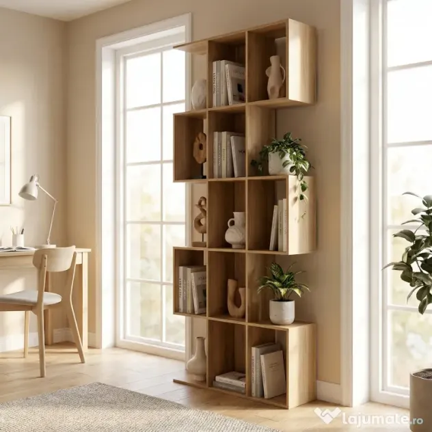 HOMCOM Divizor elegant cu design zigzag