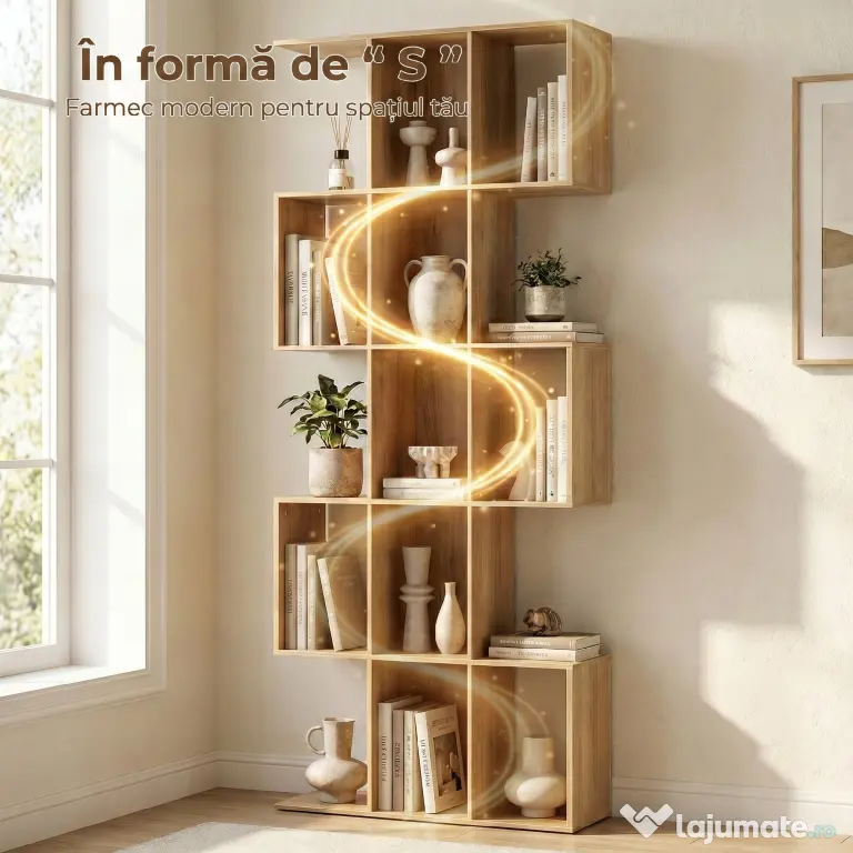 HOMCOM Divizor elegant cu design zigzag