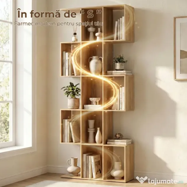 HOMCOM Divizor elegant cu design zigzag
