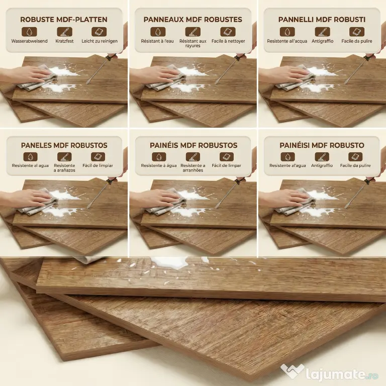 HOMCOM Divizor elegant cu design zigzag