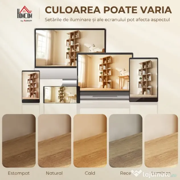 HOMCOM Divizor elegant cu design zigzag