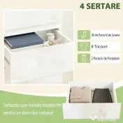 HOMCOM Comodă îngustă | Aosom Romania 