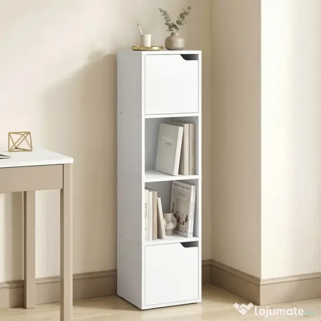 HOMCOM coloană raft îngustă economisire spațiu