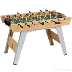 SPORTNOW Fotbal de Masă, Masa 121 Cm, 22 Jucători, Contoare Manuale, Lemn Natural