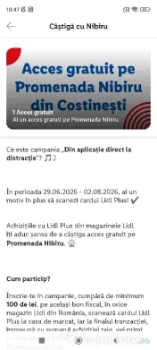 Invitatie pentru acces Promenada Nibiru