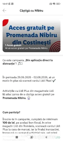 Invitatie pentru acces Promenada Nibiru
