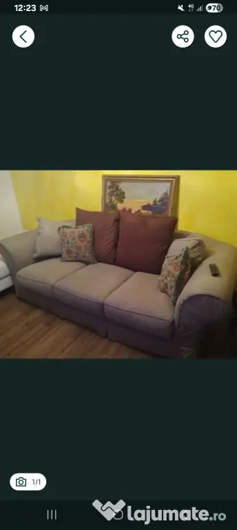 Vând canapea, nu este extensibilă