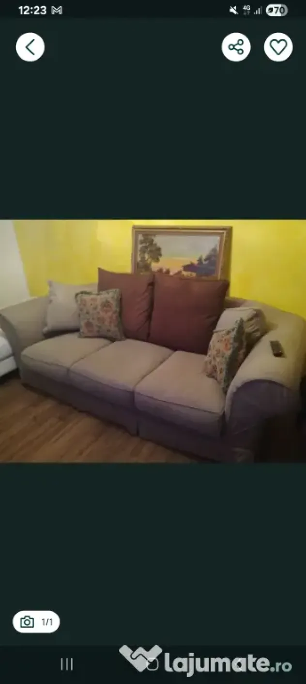 Vând canapea, nu este extensibilă