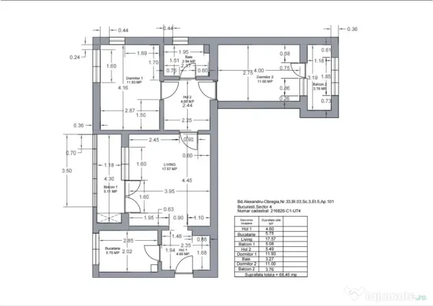 Particular - vand apartament 3 camere / Bd Alex Obregia