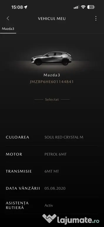 Vand Mazda 3 Hatchback, Primul proprietar,motorizare 2.0 benzina Skyactiv-G