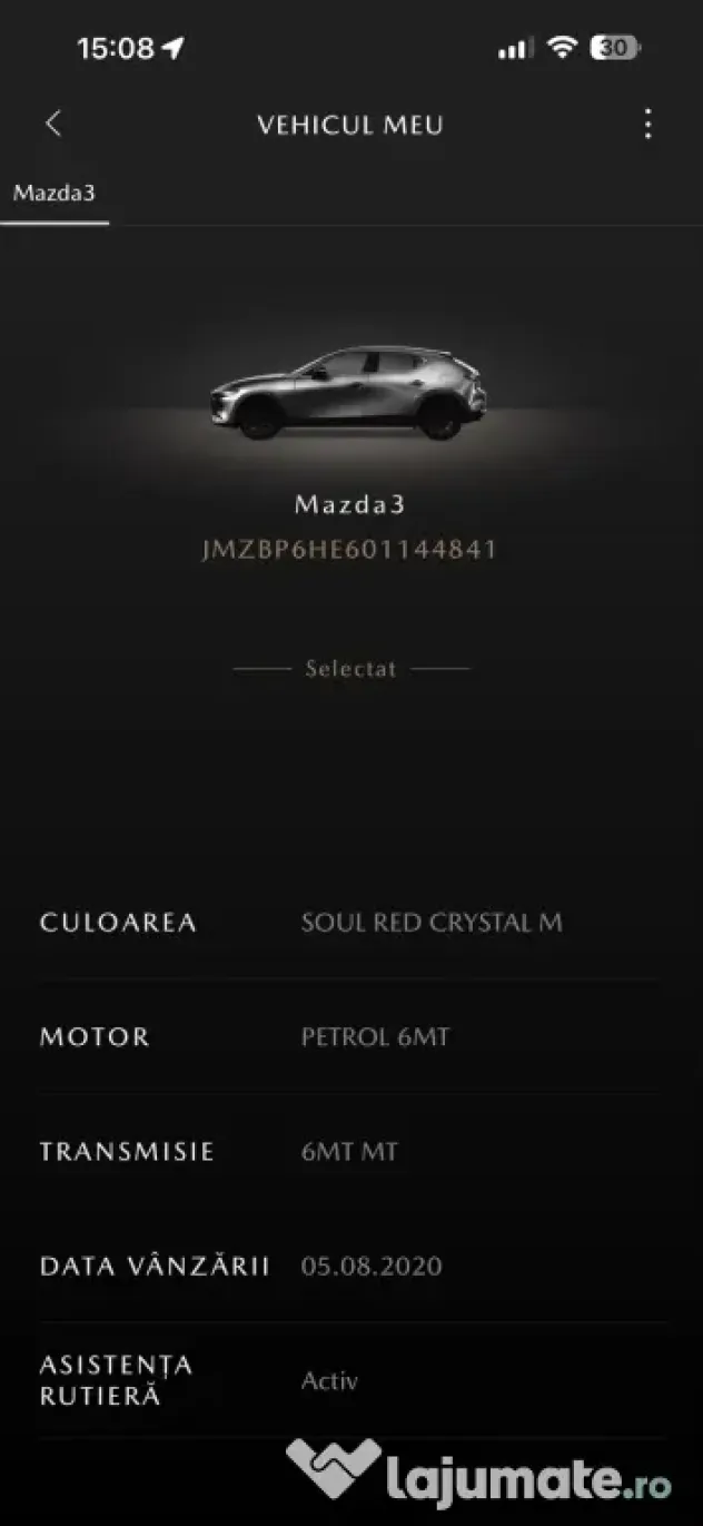 Vand Mazda 3 Hatchback, Primul proprietar,motorizare 2.0 benzina Skyactiv-G