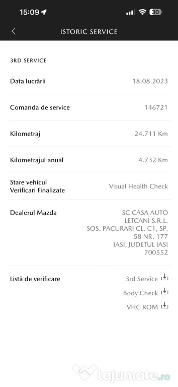 Vand Mazda 3 Hatchback, Primul proprietar,motorizare 2.0 benzina Skyactiv-G