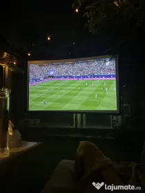 Ecran proiectie videoproiector 120 inci diagonala 3m