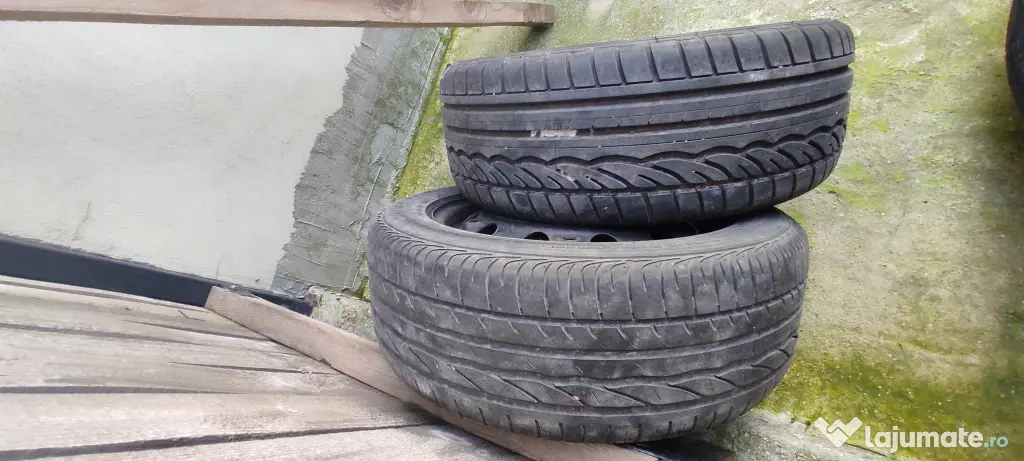 Jante vw, seat, audi , golf, skoda 5x100 aliaj si anvelope uniroyal 195 55 15