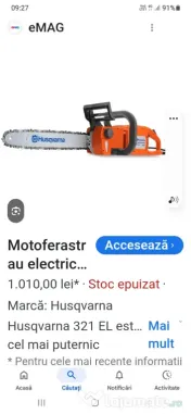 Vând ceasuri stare foarte bună de funcționare  plus  drujbă electrică Husvarna 