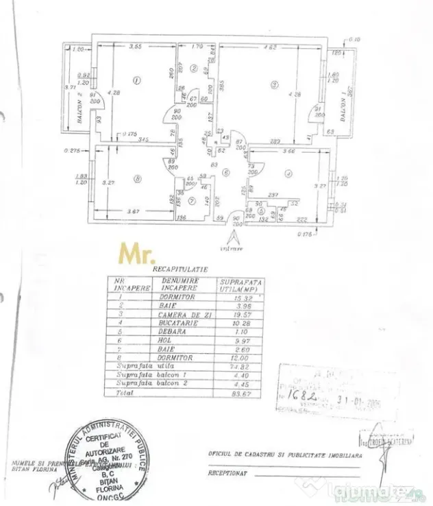 Apartament 3 Camere în Găvana - Decomandat și Luminos - 83 totali - Pitesti (Arges)