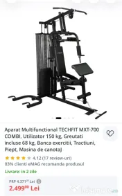 💪 Aparat Multifuncțional TECHFIT MXT-700 COMBI | Home Gym Complet
