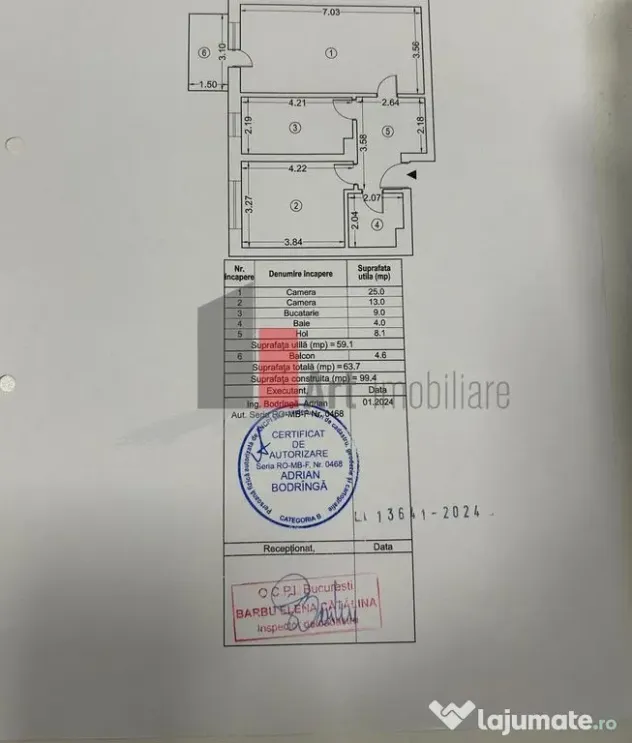 Apartament 2 camere Exigent Faza 5 Lujerului