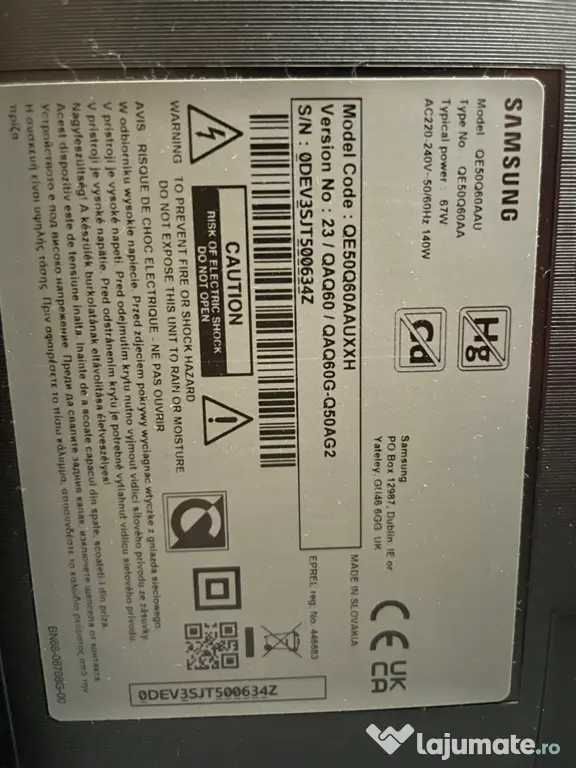 Televizor samsung qled pt piese