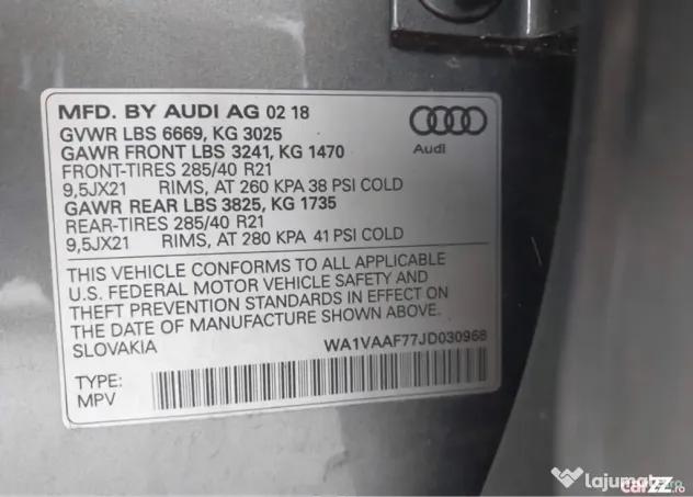 Audi Q7 quattro Premium 3.0 tfsi, 2018