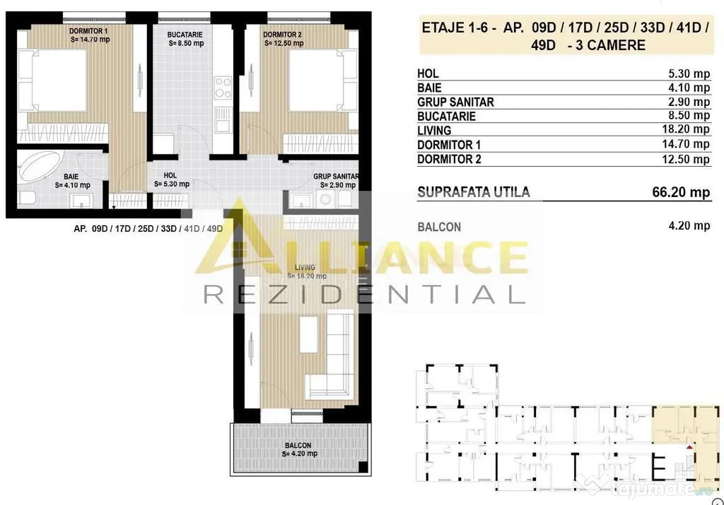 Apartament 3 camere Sector 4