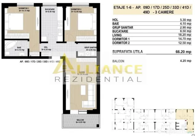 Apartament 3 camere Sector 4