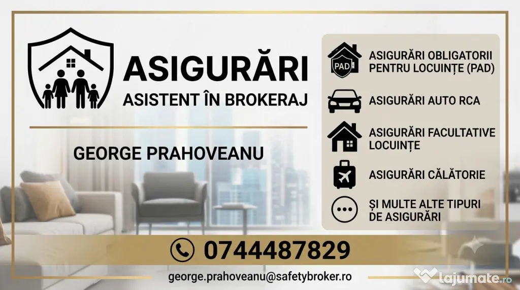 Broker Asigurări RCA / CASCO / PAD / Locuință / Călătorie – Consultanță Gratuită