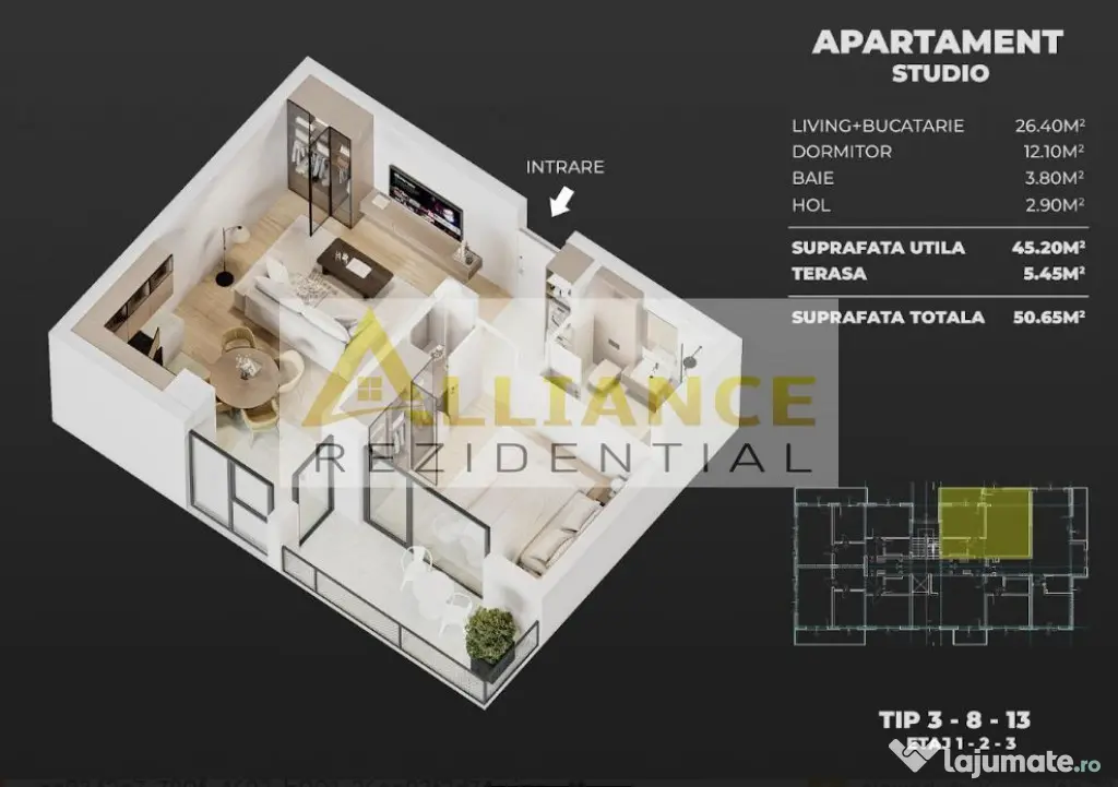 AME Residence Apartamente incalzire in pardoseala