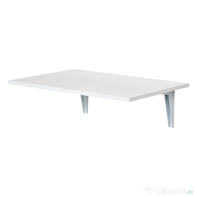 Homcom Masuta Perete Rabatabila – MDF & Metal, Ideala pentru Spatii Mici