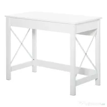 HOMCOM, Birou de Studiu, Stil Modern, MDF, Metal, 105x50x76 cm, Alb