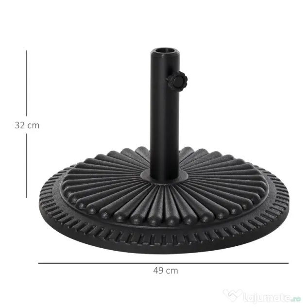 Outsunny Baza Rotunda Umbrela Gradina 15 kg