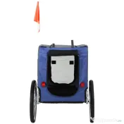 Remorcă de bicicletă PawHut 50cm, impermeabilă, gri albastru 
