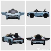HOMCOM Licensed BMW i8 Coupé Masina Electrica, Telecomanda, MP3, Baterie pentru 3-8 Ani 