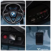 HOMCOM Licensed BMW i8 Coupé Masina Electrica, Telecomanda, MP3, Baterie pentru 3-8 Ani 