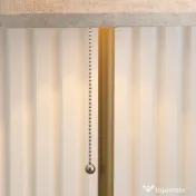 HOMCOM Lampadar cu Abajur din In și Dulie E27, In și Oțel, 25,5x25,5x157 cm, Auriu 