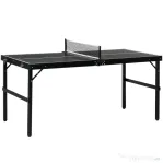 SPORTNOW Masă Pliabilă de Ping Pong cu Fileu și Mâner
