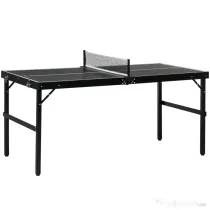 SPORTNOW Masă Pliabilă de Ping Pong cu Fileu și Mâner
